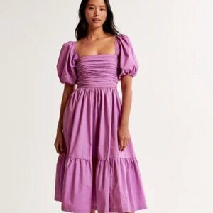 Lilac Abercrombie & Fitch Midi Dress